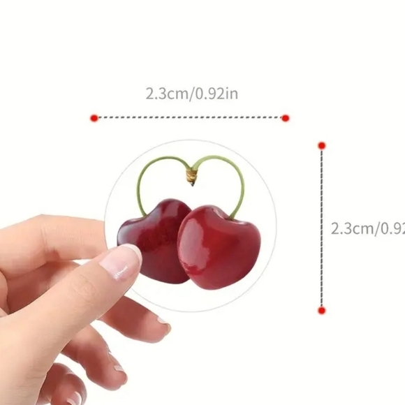 500 Pieces / 1 Roll of fruit Kids Stickers/ shipping/scrapbook/journal - Picture 2 of 5